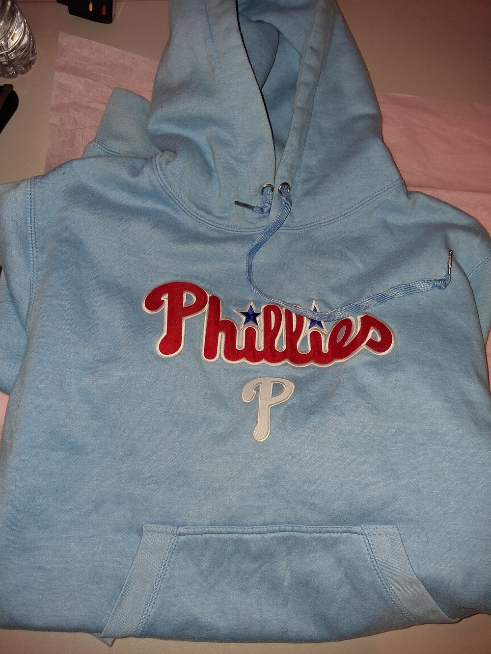 Genuine Merchandise Light Blue Phillies Crewneck Sweatshirt